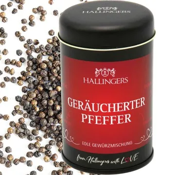Geräucherter Pfeffer (für Lachs, Grillgemüse & Tofu-Curry) - Pfeffer, zum Kochen Geschenkdose