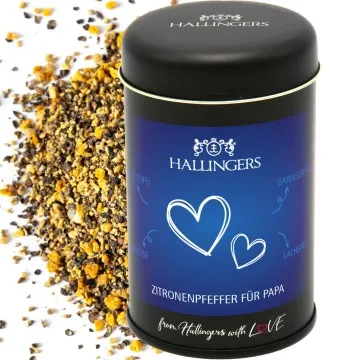 Für Papa (für Gemüse, Marinade & Salatdressing) - Pfeffer, zum Kochen Geschenkdose