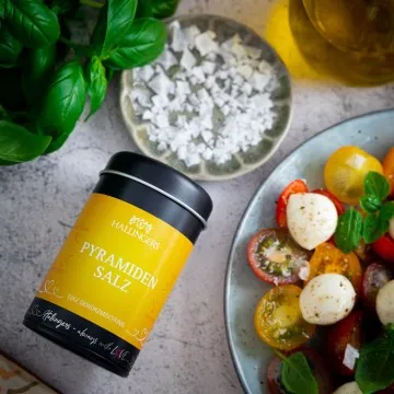 Pyramidensalz (für Rinderfilet, Butter-Brot & Antipasti) - Salz, zum Kochen Geschenkdose