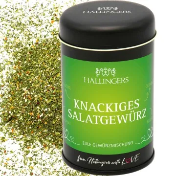 Knackiges Salatgewürz (für Salate, Vorspeisen & Dressings) - Gewürzmischung, zum Kochen Geschenkdose