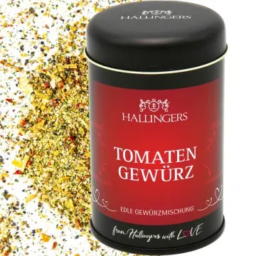 Sonniges Tomatengewürz (für Pizza, Pasta & Anti-Pasti) - Gewürzmischung, zum Kochen Geschenkdose