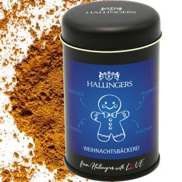 Weihnachtsbäckerei (für Plätzchen, Kaffee & Müsli) - Gewürzmischung, zum Kochen Geschenkdose