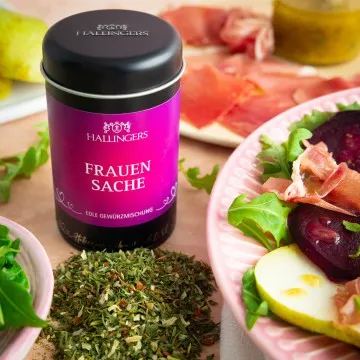 Frauensache (für Salat, Gemüse & Geflügel) - Gewürzmischung, zum Kochen Geschenkdose