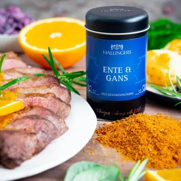 Ente & Gans (für Ente, Gans & Fasan) - Gewürzmischung, zum Kochen Geschenkdose