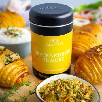 Bratkartoffel Gewürz (für Kartoffeln, Spare Ribs & Steak) - Gewürzmischung, zum Kochen Geschenkdose