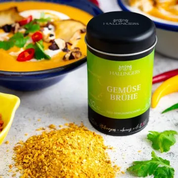 Gemüsebrühe (für Suppe, Eintopf & Sauce) - Gewürzmischung, zum Kochen Geschenkdose