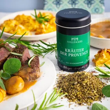 Kräuter der Provence (für Mediterranes, Vorspeise & Lamm) - Gewürzmischung, zum Kochen Geschenkdose
