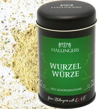 Wurzelwürze (für Eintopf, Rüben-Rösti & Sellerie-Püree) - Gewürzmischung, zum Kochen Geschenkdose