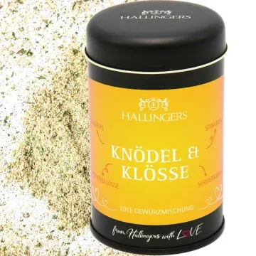 Knödel & Klöße (für Speck-/Spinatknödel & Kartoffelklöße) - Gewürzmischung, zum Kochen Geschenkdose