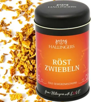 Röstzwiebeln (für Hotdog, Käsespätzle & Wild-Burger) - Gewürzmischung, zum Kochen Geschenkdose