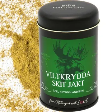 Viltkrydda Skit jakt - Svenska (für Reh, Wildschwein & Hirsch) - Gewürzmischung, zum Kochen Geschenkdose