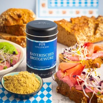 Bayerisches Brotgewürz (für in oder auf das Brot) - Gewürzmischung, zum Kochen Geschenkdose