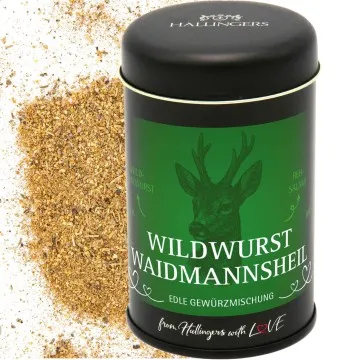Wildwurst Waidmannsheil (für Wildgerichte & Wurstwürze) - Gewürzmischung, zum Kochen Geschenkdose