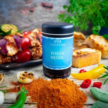 BBQ Wiesn Hendl Bayern (für Hähnchen, Pute & Chicken Wings) - Gewürzmischung, zum Kochen Geschenkdose