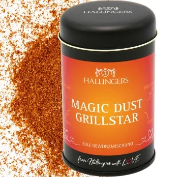 BBQ Magic Dust Grillstar (für Marinaden, Fleisch & Geflügel) - Gewürzmischung, zum Kochen Geschenkdose