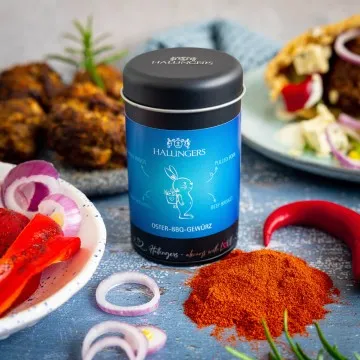 Oster BBQ Gewürz (für Fisch, Gemüse & Fleisch) - Gewürzmischung, zum Kochen Geschenkdose