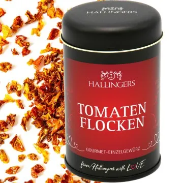 Tomatenflocken (für Tomatensalat, Suppe & Couscous) - Gewürz Basic, zum Kochen Geschenkdose