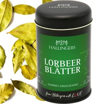 Lorbeerblätter (für Sauce, Suppe & Boeuf Bourguignon) - Gewürz Basic, zum Kochen Geschenkdose