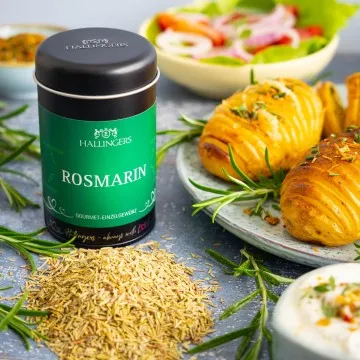 Rosmarin (für Lammkeule, Focaccia & Hendl) - Gewürz Basic, zum Kochen Geschenkdose