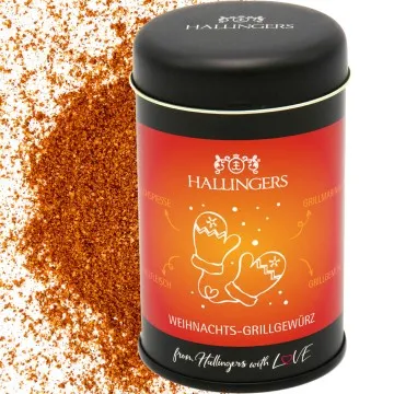 Weihnachts Grillgewürz (für Marinaden, Fleisch & Geflügel) - Gewürzmischung, zum Kochen Geschenkdose