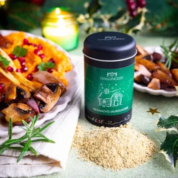 Winter Wurzelwürze (für Eintopf, Rüben-Rösti & Sellerie-Püree) - Gewürzmischung, zum Kochen Geschenkdose
