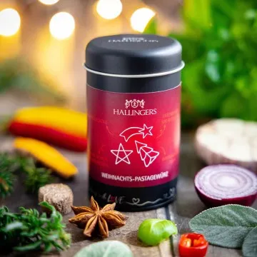 Weihnachts-Pastagewürz (für Pasta, Brotaufstrich & Saucen) - Gewürzmischung, zum Kochen Geschenkdose