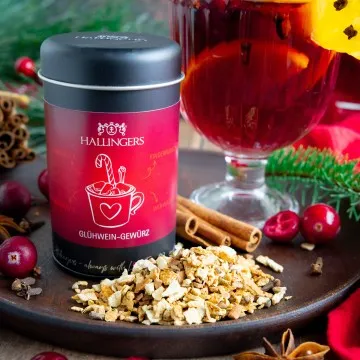 Glühwein-Gewürz (für Kinderpunsch & Feuerzangenbowle) - Gewürzmischung, zum Kochen Geschenkdose