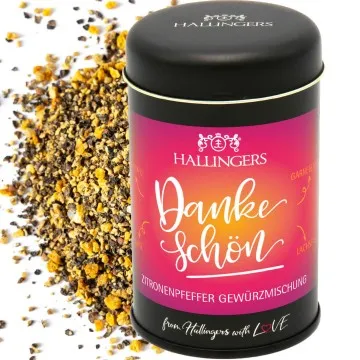 Dankeschön (für Gemüse, Marinade & Salatdressing) - Gewürzmischung, zum Kochen Geschenkdose