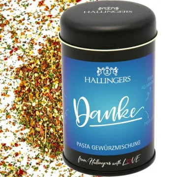 Danke (für Pasta, Brotaufstrich & Saucen) - Gewürzmischung, zum Kochen Geschenkdose