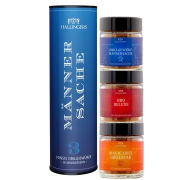 Männer-Sache - Gewürz-Set, 3 Gläser in Geschenkdose