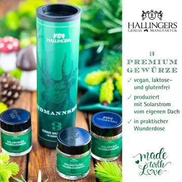 Waidmannsheil - Gewürz-Set, 3 Gläser in Geschenkdose