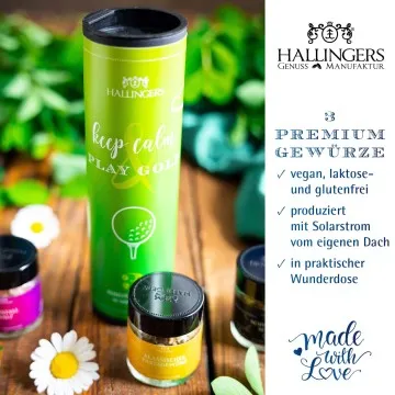Golf - Gewürz-Set, 3 Gläser in Geschenkdose