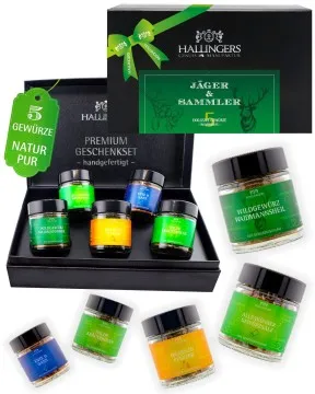 Jäger und Sammler - Gewürz-Set, 5er Geschenkbox & Booklet