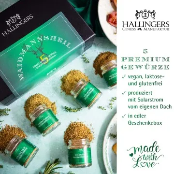 Waidmannsheil - Gewürz-Set, 5er Geschenkbox & Booklet