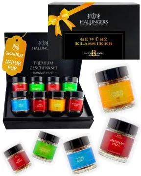 Gewürz Klassiker - Gewürz-Set, 8er Geschenkbox & Booklet