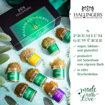 Waidmannsheil - Gewürz-Set, 8er Geschenkbox & Booklet