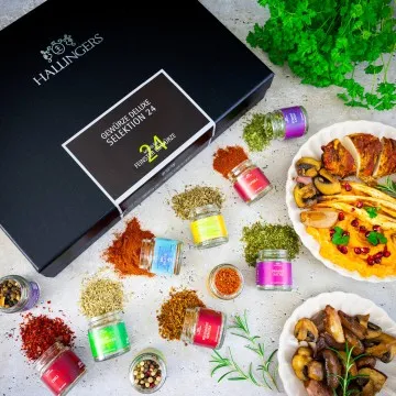 Deluxe Selektion 24 - Gewürz-Set, 24er Geschenkbox & Booklet
