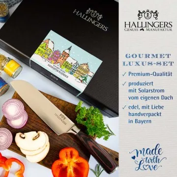 Adventskalender Winterkalender & Premium Santoku (Bundle mit Premium Santoku-Messer) - Gewürz, 24er Geschenkbox & Booklet