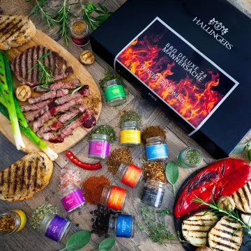 BBQ Deluxe 24 Männersache - Gewürz-Set, 24er Geschenkbox & Booklet