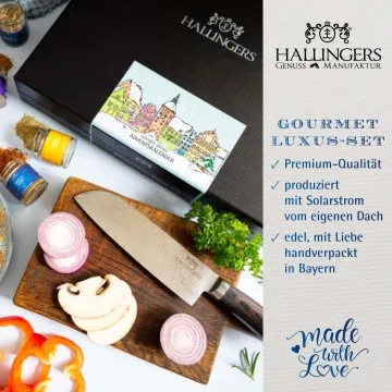 Adventskalender Winterkalender & Deluxe Santoku (Bundle mit Deluxe Santoku-Messer) - Gewürz, 24er Geschenkbox & Booklet