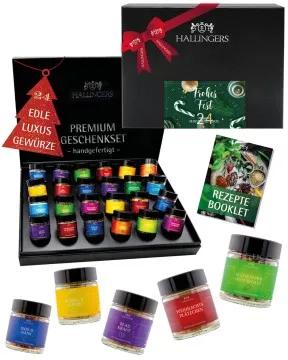 Frohes Fest - Gewürz-Set, 24er Geschenkbox & Booklet