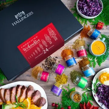 Fröhliche Weihnachten - Gewürz-Set, 24er Geschenkbox & Booklet