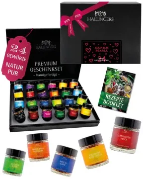 Danke Mama - Gewürz-Set, 24er Geschenkbox & Booklet