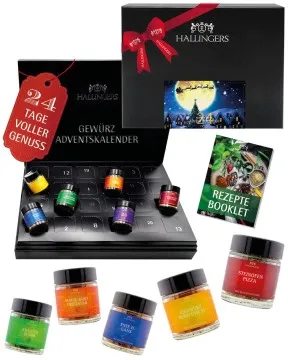 Adventskalender Magische Reise - Gewürz, 24er Geschenkbox & Booklet