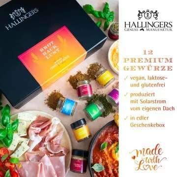 Brot-Backlust XL - Gewürz-Set, 12er Geschenkbox & Booklet