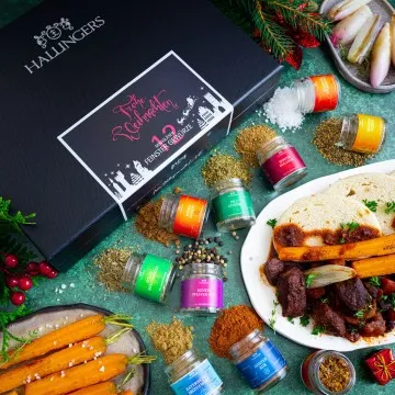 Frohe Weihnachten - Gewürz-Set, 12er Geschenkbox & Booklet