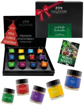 Zauberhafte Weihnachten - Gewürz-Set, 12er Geschenkbox & Booklet
