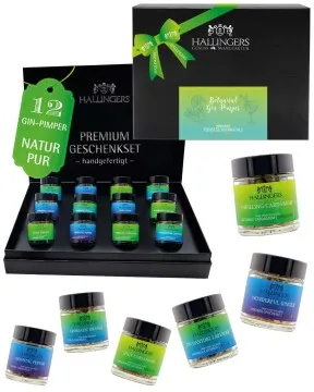 Botanical Gin Pimper XL - Gewürz-Set, 12er Geschenkbox & Booklet