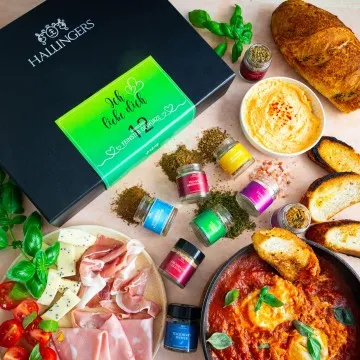 Ich liebe Dich - green - Gewürz-Set, 12er Geschenkbox & Booklet