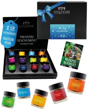 Du bist wunderbar - blue - Gewürz-Set, 12er Geschenkbox & Booklet
